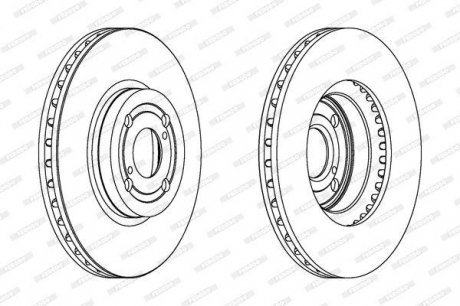 Гальмівний диск FERODO DDF1461C (фото 1)