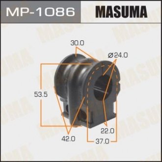 РЕЗ. СТАБИЛИЗАТОРА Втулка стабилизатора Nissan Teana #J32 D-24 Masuma MP-1086 (фото 1)