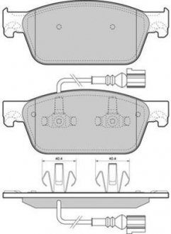 Колодки тормозные передние FBP-1672 FREMAX FBP1672 (фото 1)