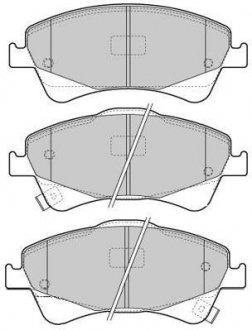 Колодки тормозные передние FBP-1653 FREMAX FBP1653 (фото 1)