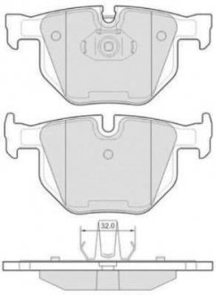 Колодки тормозные задні FBP-1667 FREMAX FBP1667 (фото 1)