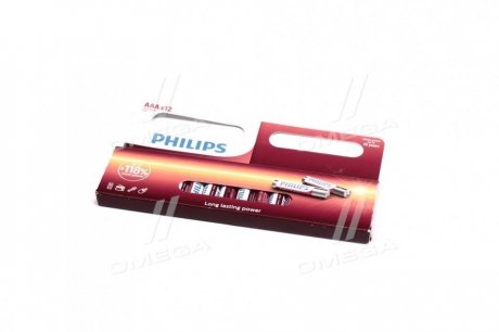 Батарейка LR03 / AAA Power Alkaline Blister 12шт PHILIPS LR03P12W/10 (фото 1)