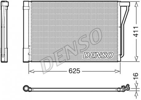 Радиатор кондиціонера DENSO DCN05022 (фото 1)