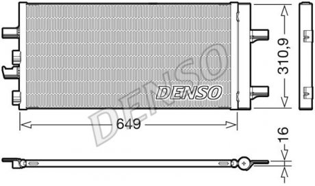 Радиатор кондиціонера DENSO DCN05104 (фото 1)