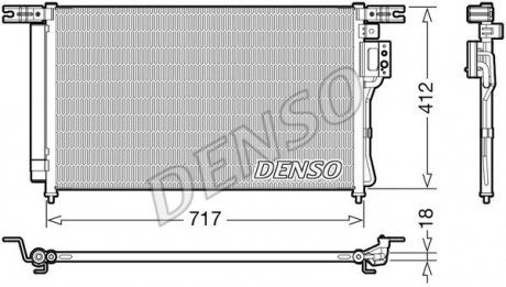Радиатор кондиціонера DENSO DCN41008 (фото 1)