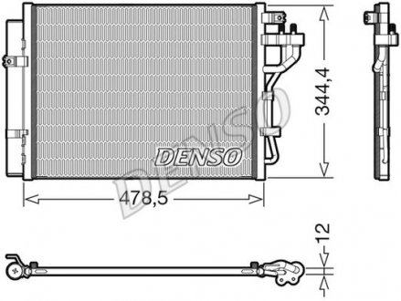 Радіатор кондиціонера DENSO DCN43006 (фото 1)