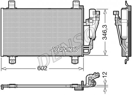 Радиатор кондиціонера DENSO DCN44017 (фото 1)