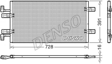 Радиатор кондиціонера DENSO DCN20019 (фото 1)