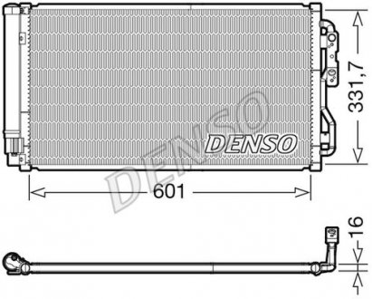 Радиатор кондиціонера DENSO DCN05033 (фото 1)