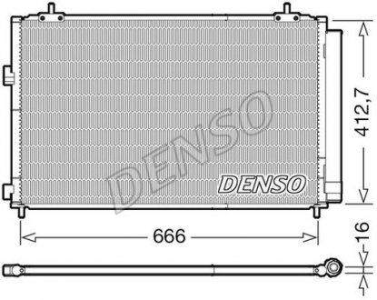 Радиатор кондиціонера DENSO DCN50059 (фото 1)