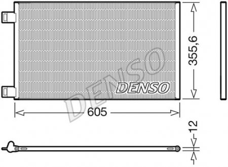 Радіатор кондиціонера DENSO DCN23041 (фото 1)