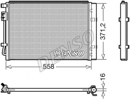 Радиатор кондиціонера DENSO DCN41015 (фото 1)