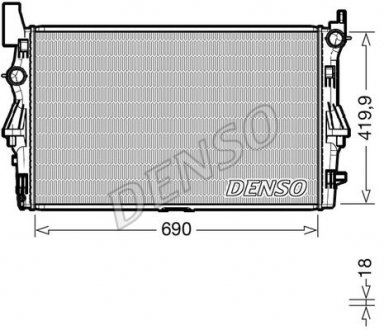 Радиатор основний DENSO DRM17114 (фото 1)