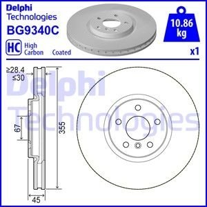 Гальмівний диск Delphi BG9340C (фото 1)