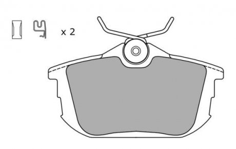 Колодки тормозные задние FBP-1052 FREMAX FBP1052 (фото 1)