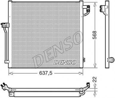 Радиатор кондиціонера DENSO DCN17058 (фото 1)