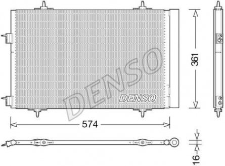 Радиатор кондиціонера DENSO DCN21020 (фото 1)