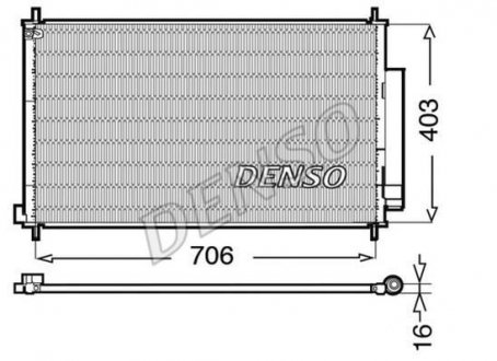 Радиатор кондиціонера DENSO DCN40013 (фото 1)