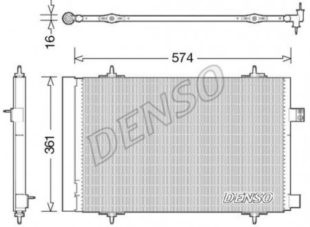 Радиатор кондиціонера DENSO DCN21019 (фото 1)