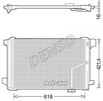 Радиатор кондиціонера DENSO DCN17035 (фото 1)