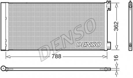 Радиатор кондиціонера DENSO DCN23042 (фото 1)