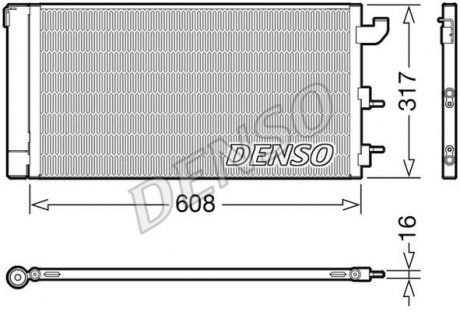Радиатор кондиціонера DENSO DCN09144 (фото 1)