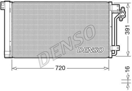 Радиатор кондиционера DENSO DCN32020 (фото 1)