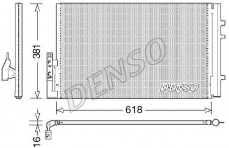 Радиатор кондиціонера DENSO DCN05014 (фото 1)