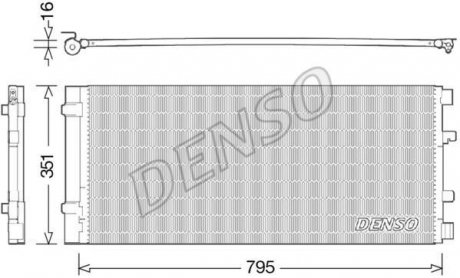 Радіатор кондиціонера DENSO DCN23037 (фото 1)