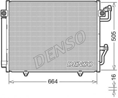 Радиатор кондиціонера DENSO DCN45005 (фото 1)