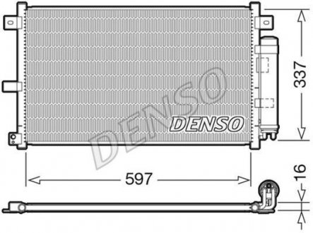 Радиатор кондиціонера DENSO DCN44001 (фото 1)