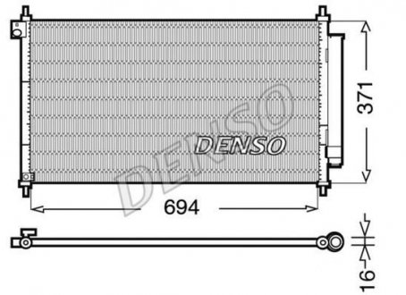 Радиатор кондиціонера DENSO DCN40012 (фото 1)