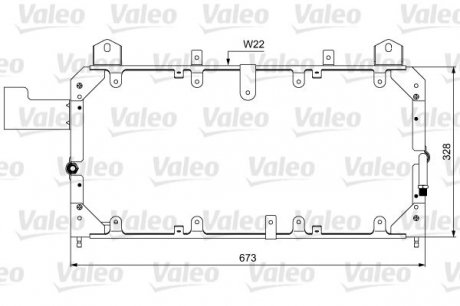 Радиатор кондиціонера Valeo 814062 (фото 1)