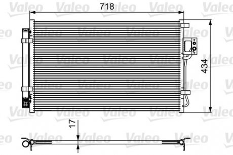 Радиатор кондиціонера Valeo 814100 (фото 1)