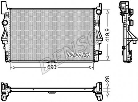 Радиатор основний DENSO DRM17113 (фото 1)