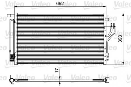 Радиатор кондиціонера Valeo 814485 (фото 1)