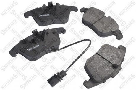 Тормозные колодки дисковые передние (с пластинами) Audi A4/A5 1.8TFSi-3.2FSI/2.7TDi 07> STELLOX 000063B-SX (фото 1)