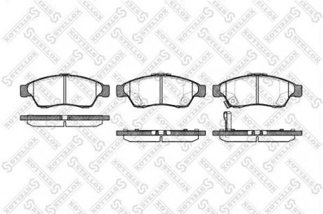 Колодки тормозные дисковые [ ] STELLOX 886001B-SX (фото 1)
