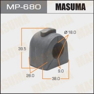 Втулка стабилизатора /front/ Impreza, Legasy, Forester [уп.2] Masuma MP680 (фото 1)