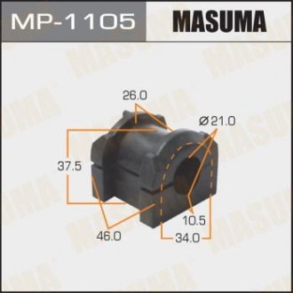 Втулка стабилизатора /front/ LANCER/ CY4A [уп.2] Masuma MP1105 (фото 1)
