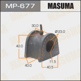 Втулка стабилизатора /front/ PAJERO io/ H62W,H72W Masuma MP677 (фото 1)