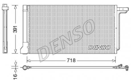 Радиатор кондиціонера DENSO DCN10028 (фото 1)