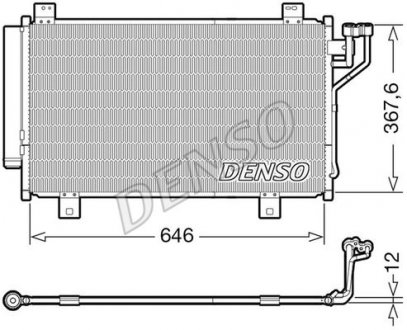 Радиатор кондиціонера DENSO DCN44012 (фото 1)