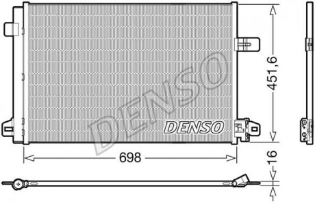 Радиатор кондиціонера DENSO DCN32028 (фото 1)