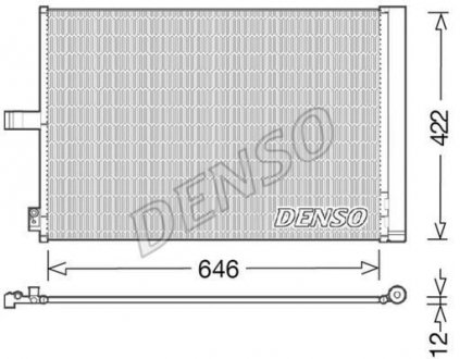 Радиатор кондиціонера DENSO DCN17027 (фото 1)
