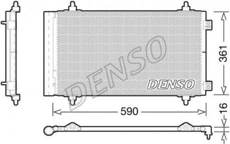 Радиатор кондиціонера DENSO DCN21018 (фото 1)