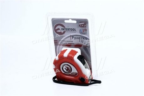 Рулетка с металлическим полотном 5 м x 19 мм "Супер Магнит" blister Intertool MT-0305 (фото 1)