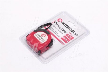 Рулетка с металлическим полотном 3 м x 16 мм "EXTRA" Intertool MT-0203 (фото 1)