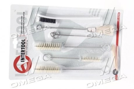 Комплект для чистки покрасочных пистолетов 12 шт Intertool PT-0290 (фото 1)