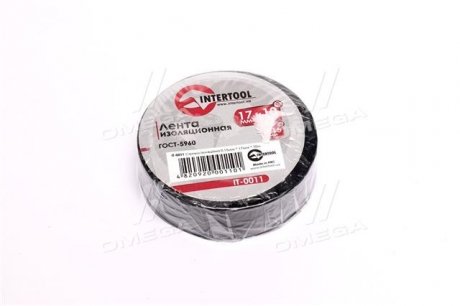 Лента изоляционная 0,15 мм x 17 мм x 10 м черная Intertool IT-0011 (фото 1)